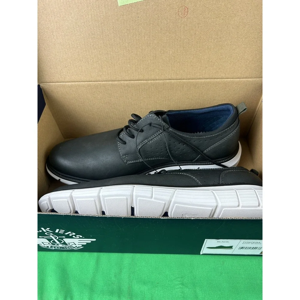 Dockers Mens Casual Lace Up Oxford Size 8 Black Fontera 90-41174